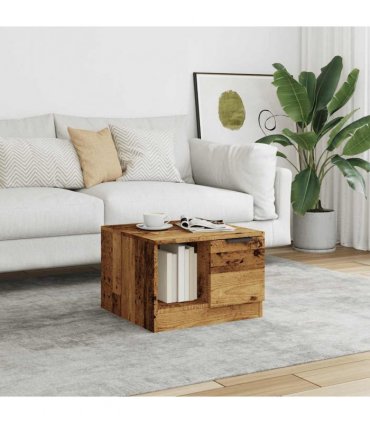 vidaXL Coffee Table Old Wood 50x50x36 cm Engineered Wood