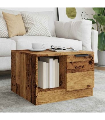 vidaXL Coffee Table Old Wood 50x50x36 cm Engineered Wood