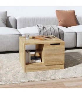 vidaXL Coffee Table Sonoma Oak 50x50x36 cm Engineered Wood