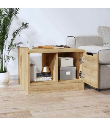 vidaXL Coffee Table Sonoma Oak 50x50x36 cm Engineered Wood