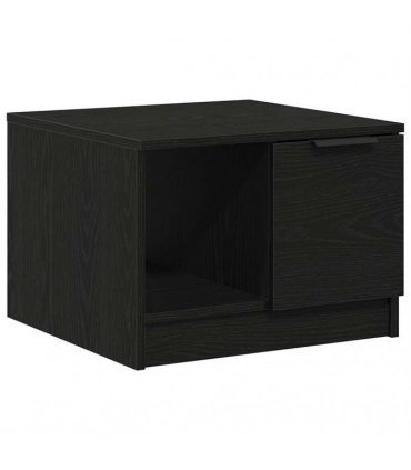 vidaXL Coffee Table Black oak 50 x 50 x 36 cm Engineered wood