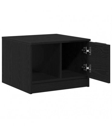 vidaXL Coffee Table Black oak 50 x 50 x 36 cm Engineered wood