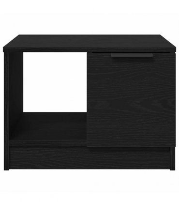 vidaXL Coffee Table Black oak 50 x 50 x 36 cm Engineered wood