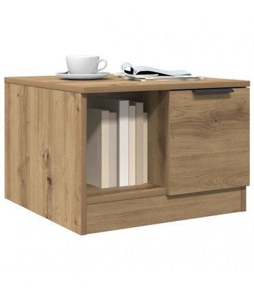 vidaXL Coffee Table Artisan Oak 50x50x36 cm Engineered Wood