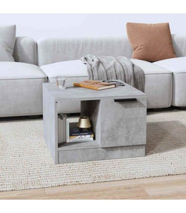 vidaXL Coffee Table Concrete Grey 50x50x36 cm Engineered Wood