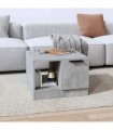 vidaXL Coffee Table Concrete Grey 50x50x36 cm Engineered Wood