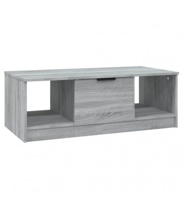vidaXL Coffee Table Grey Sonoma 102x50x36 cm Engineered Wood