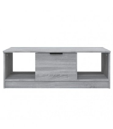 vidaXL Coffee Table Grey Sonoma 102x50x36 cm Engineered Wood