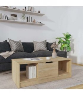 vidaXL Coffee Table Sonoma Oak 102x50x36 cm Engineered Wood