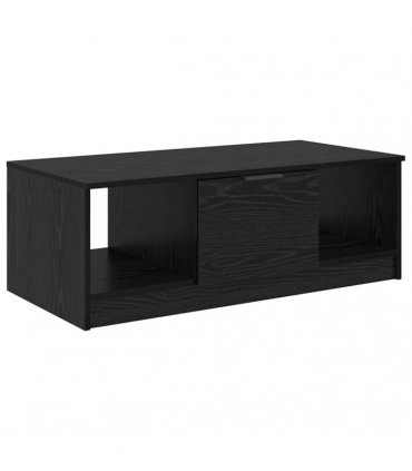 vidaXL Coffee Table Black Oak 102 x 50 x 36cm Engineered Wood