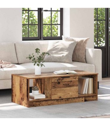 vidaXL Coffee Table Old Wood 102 x 50 x 36cm Engineered Wood