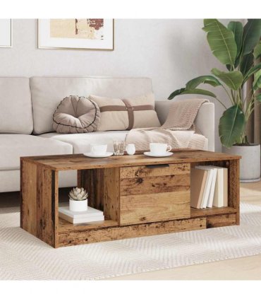 vidaXL Coffee Table Old Wood 102 x 50 x 36cm Engineered Wood