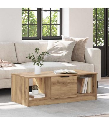 vidaXL Coffee Table Artisan Oak 102 x 50 x 36cm Engineered Wood