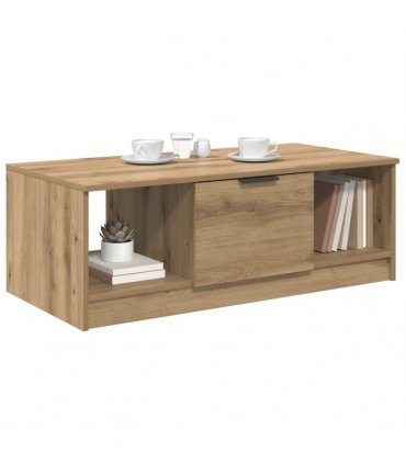vidaXL Coffee Table Artisan Oak 102 x 50 x 36cm Engineered Wood