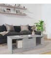 vidaXL Coffee Table Concrete Grey 102x50x36 cm Engineered Wood