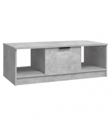 vidaXL Coffee Table Concrete Grey 102x50x36 cm Engineered Wood