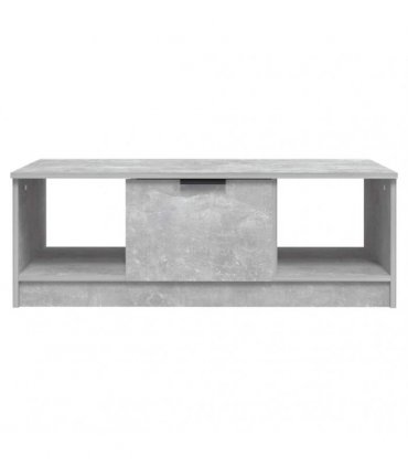 vidaXL Coffee Table Concrete Grey 102x50x36 cm Engineered Wood