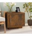 vidaXL Coffee Table Smoked Oak 51x50x45 cm Engineered Wood
