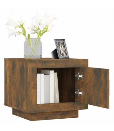 vidaXL Coffee Table Smoked Oak 51x50x45 cm Engineered Wood