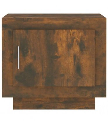 vidaXL Coffee Table Smoked Oak 51x50x45 cm Engineered Wood