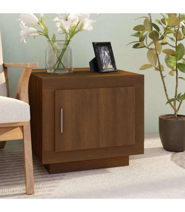 vidaXL Coffee Table Brown Oak 51x50x45 cm Engineered Wood