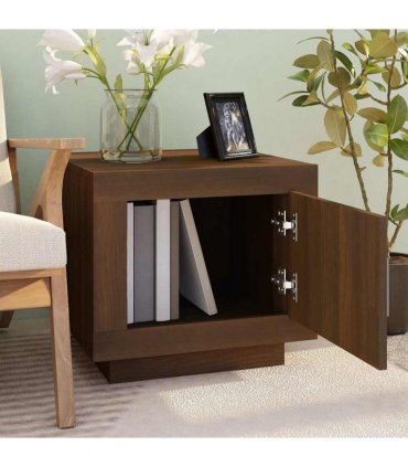 vidaXL Coffee Table Brown Oak 51x50x45 cm Engineered Wood