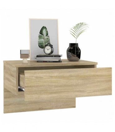 vidaXL Wall-mounted Bedside Cabinets 2 pcs Sonoma Oak