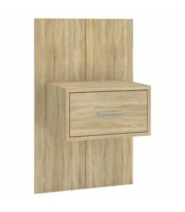 vidaXL Wall-mounted Bedside Cabinets 2 pcs Sonoma Oak — V0672029662