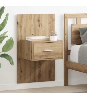 vidaXL Bedside Cabinet with Drawer 2 pcs Artisan Oak 50 x 32.5 x 80cm
