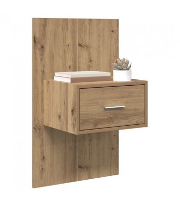 vidaXL Bedside Cabinet with Drawer 2 pcs Artisan Oak 50 x 32.5 x 80cm