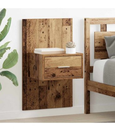 vidaXL Bedside Cabinet 2 pcs Old Wood 50 x 32.5 x 80cm Engineered Wood