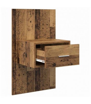 vidaXL Bedside Cabinet 2 pcs Old Wood 50 x 32.5 x 80cm Engineered Wood