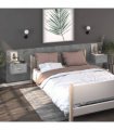 vidaXL Wall-mounted Bedside Cabinets 2 pcs Concrete Grey — V0672029676