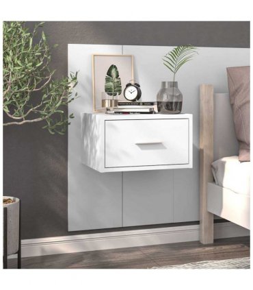 vidaXL Wall-mounted Bedside Cabinets 2 pcs White