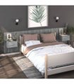 vidaXL Wall-mounted Bedside Cabinets 2 pcs Grey Sonoma