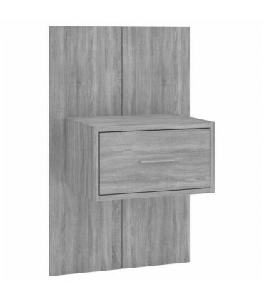vidaXL Wall-mounted Bedside Cabinets 2 pcs Grey Sonoma