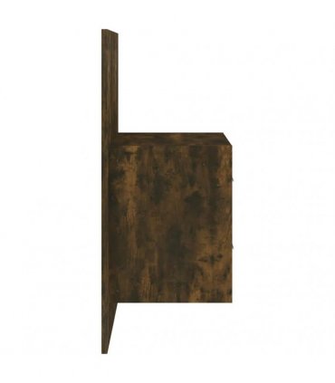 vidaXL Wall-mounted Bedside Cabinet Smoked Oak — V0672029682