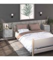 vidaXL Wall-mounted Bedside Cabinets 2 pcs Concrete Grey — V0672029686