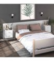 vidaXL Wall-mounted Bedside Cabinets 2 pcs White — V0672029688