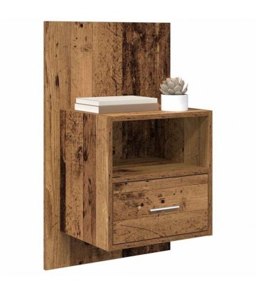 vidaXL Bedside Cabinet 2 pcs Old Wood 50 x 32.5 x 80cm Engineered Wood — V0672029704