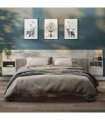 vidaXL Wall-mounted Bedside Cabinets 2 pcs Concrete Grey — V0672029705
