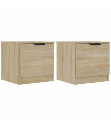 vidaXL Bedside Cabinets 2 pcs Sonoma Oak 40x39x40 cm