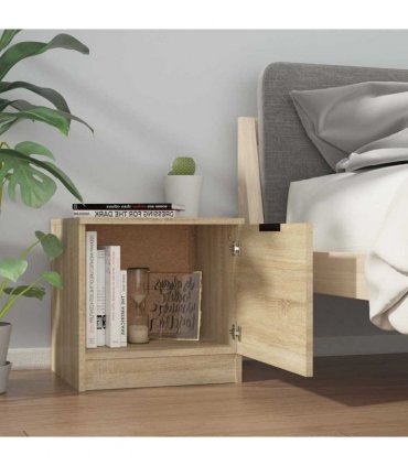 vidaXL Bedside Cabinets 2 pcs Sonoma Oak 40x39x40 cm