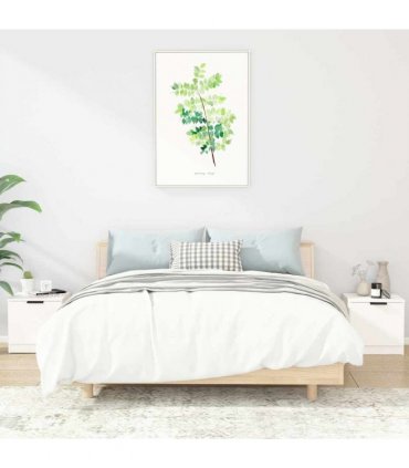vidaXL Bedside Cabinets 2 pcs White 40x39x40 cm