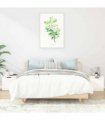 vidaXL Bedside Cabinets 2 pcs White 40x39x40 cm