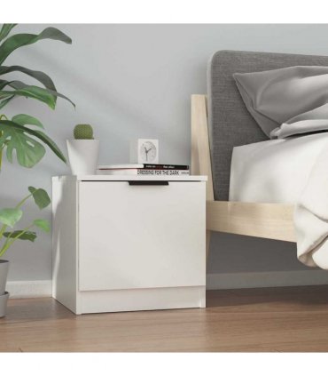 vidaXL Bedside Cabinets 2 pcs White 40x39x40 cm