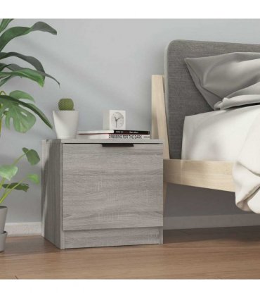 vidaXL Bedside Cabinets 2 pcs Grey Sonoma 40x39x40 cm