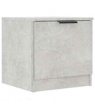 vidaXL Bedside Cabinets 2 pcs Concrete Grey 40x39x40 cm
