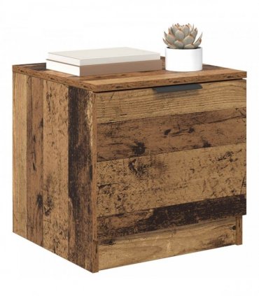 vidaXL Bed Cabinet 2 pcs Old Wood 40 x 39 x 40cm Engineered Wood