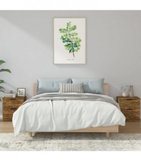 vidaXL Bedside Cabinets 2 pcs Smoked Oak Engineered Wood